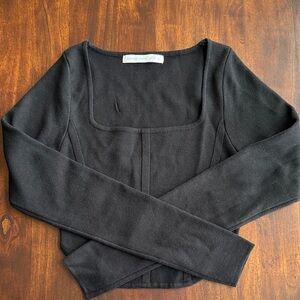 Altar’d State Black Long Sleeve Top